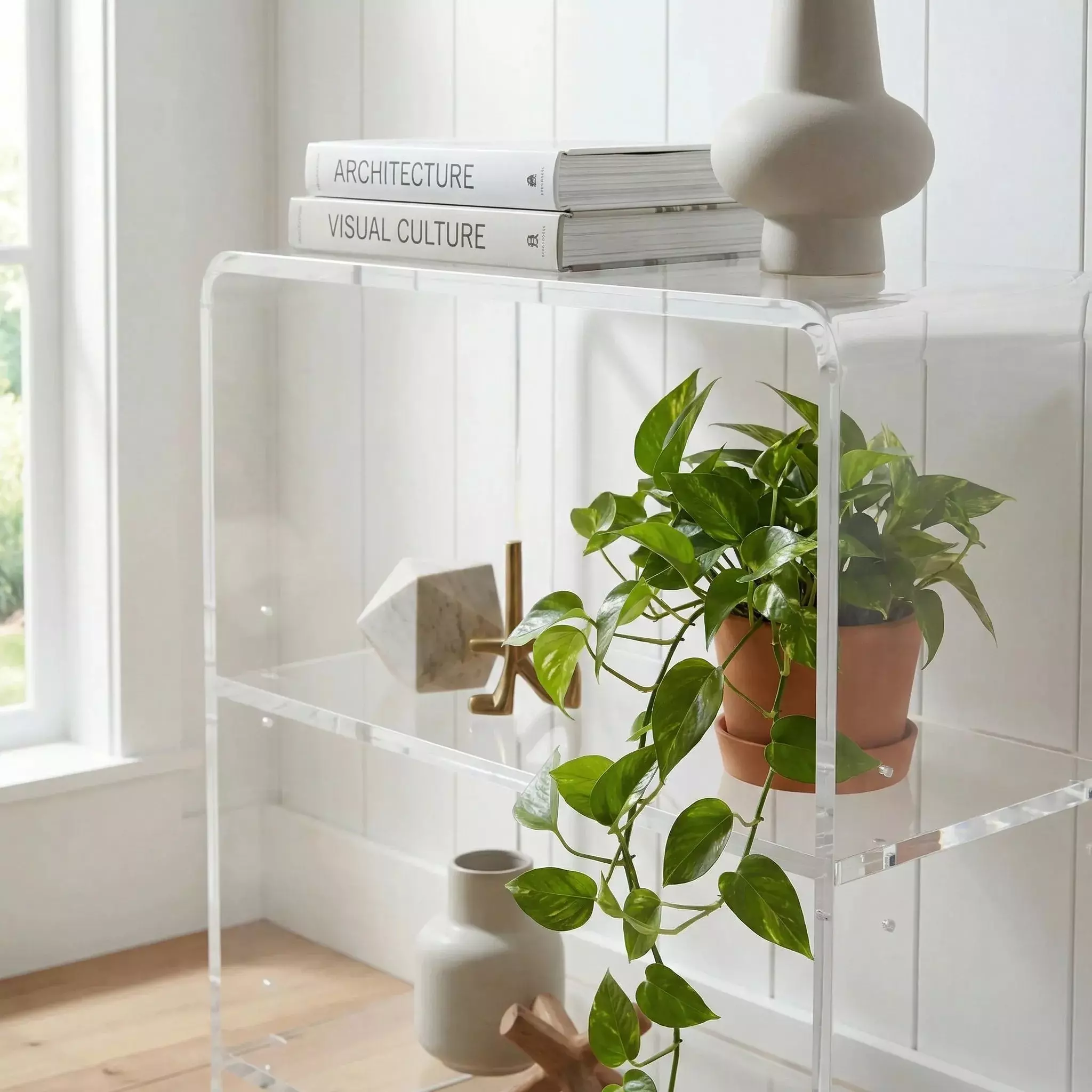 Crystal Clear Acrylic Bookcase from Butler | Coleman Furniture