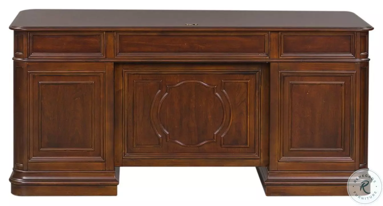 Liberty Brayton Manor Jr Cognac Executive Desk