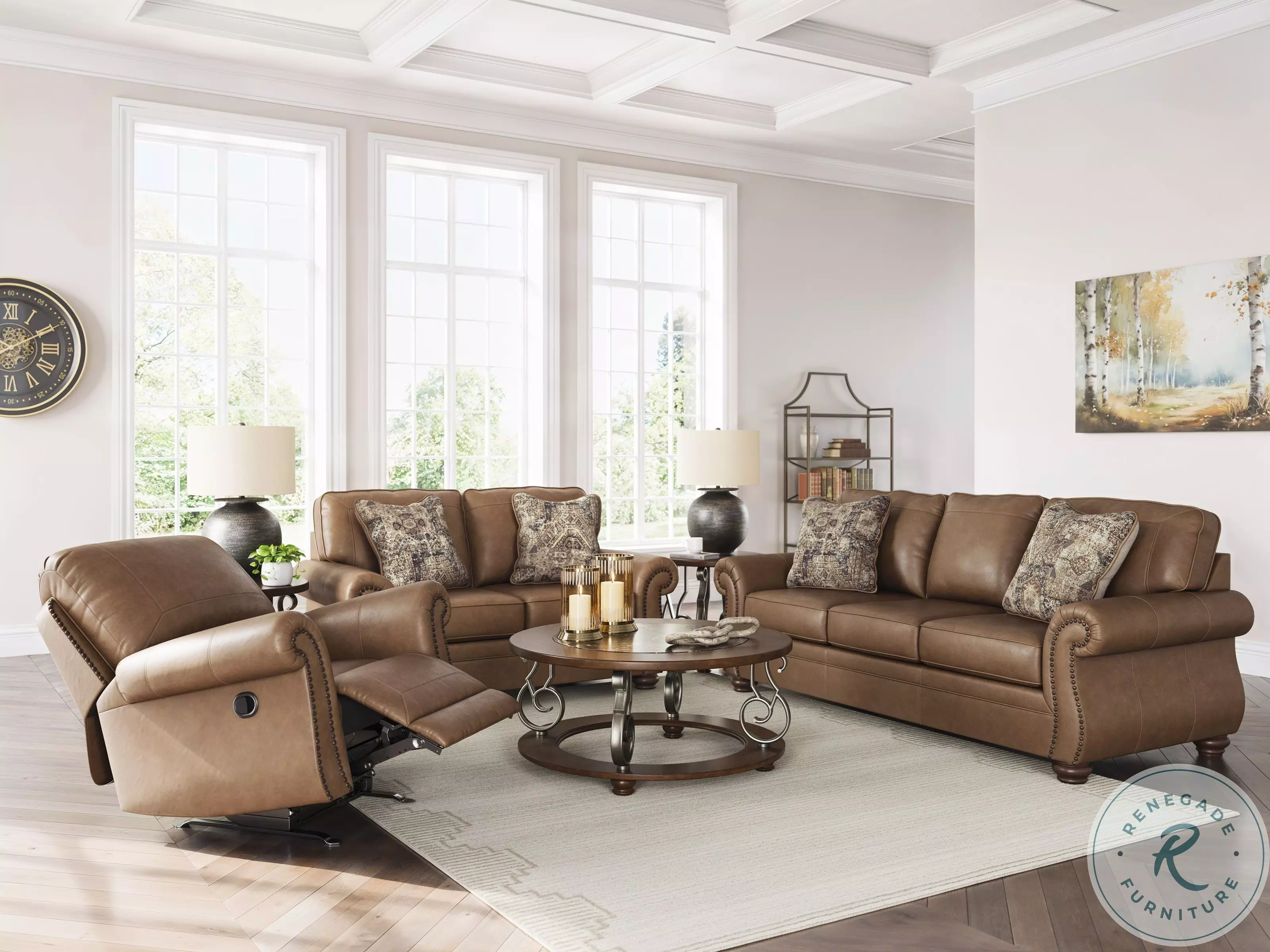 Shadsburne Earth Living Room Set from Ashley Furniture | Coleman