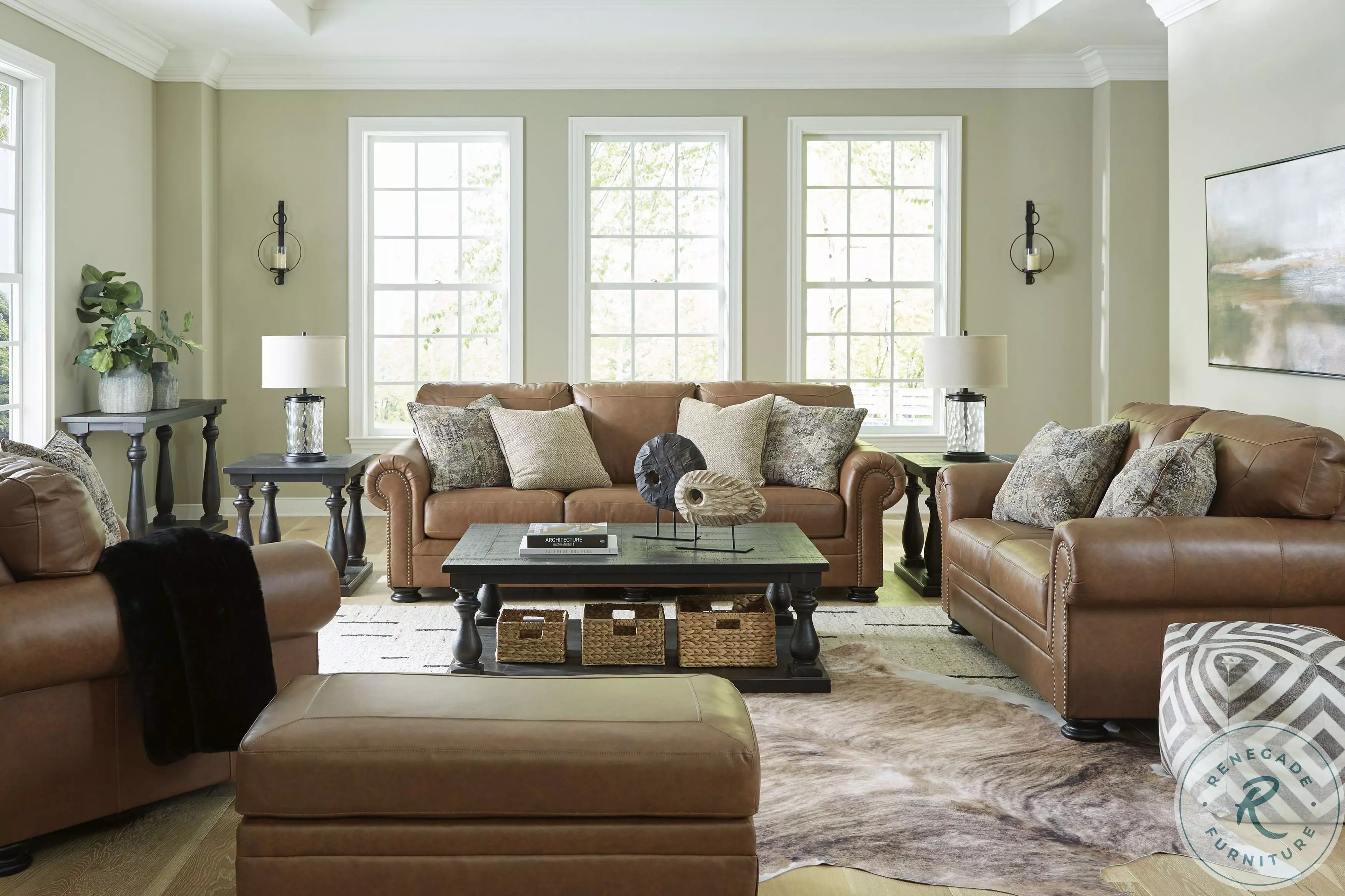 Carianna Caramel Loveseat From Ashley Furniture | Coleman Furniture