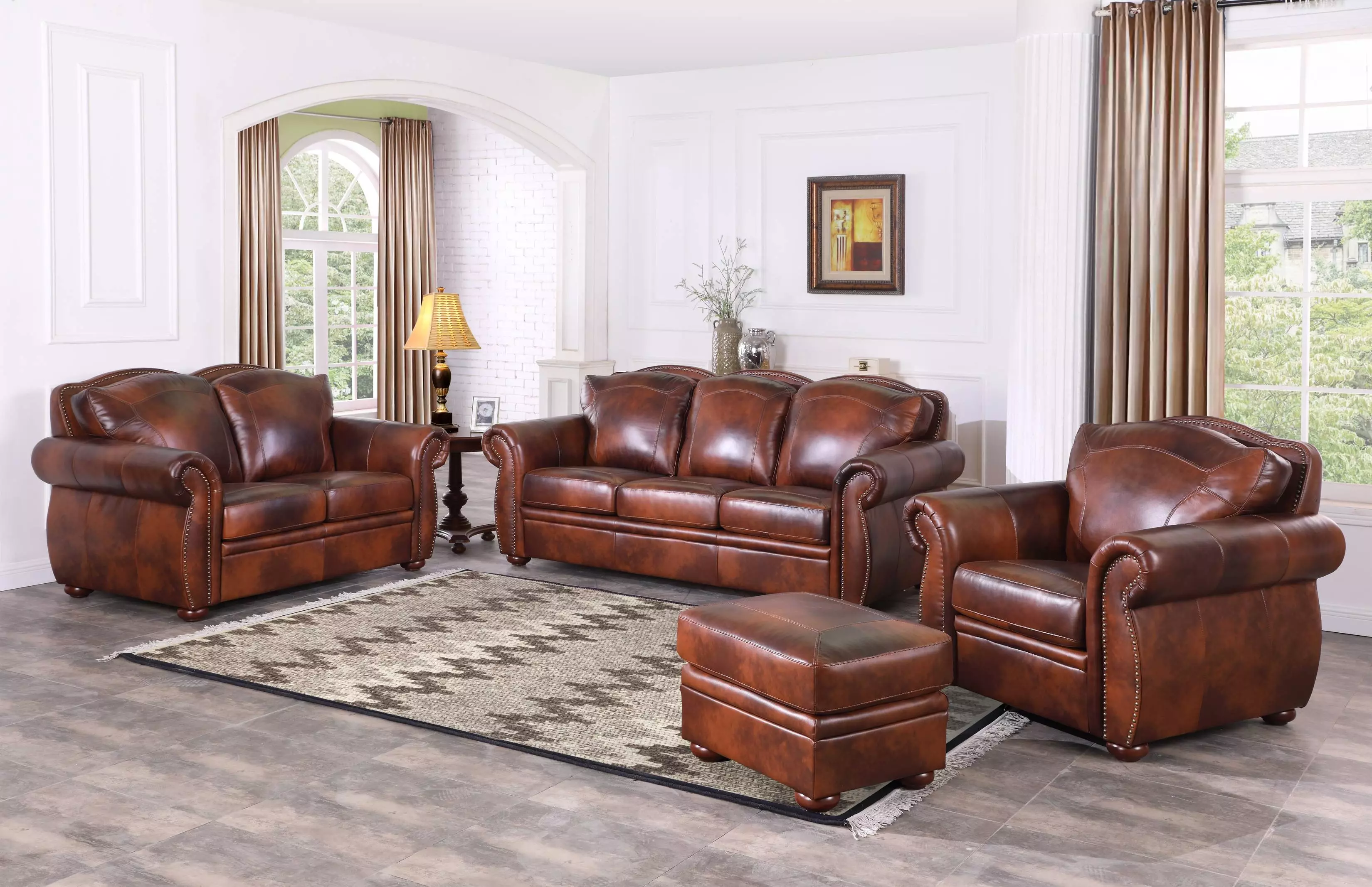 Ardentia Marco Leather Living Room Set | Coleman