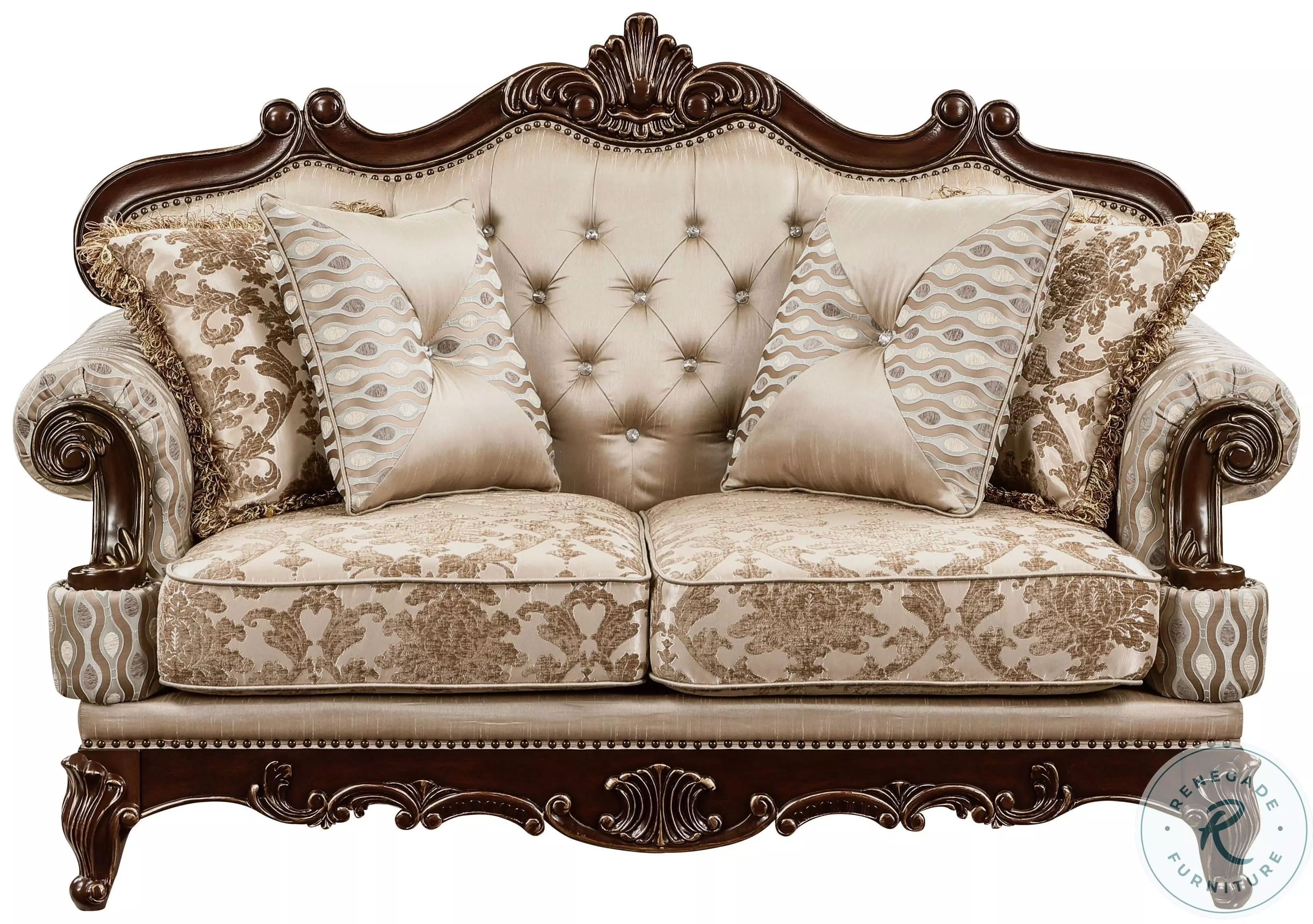 Balthasar Cherry Sofa From Homelegance | Coleman Furniture