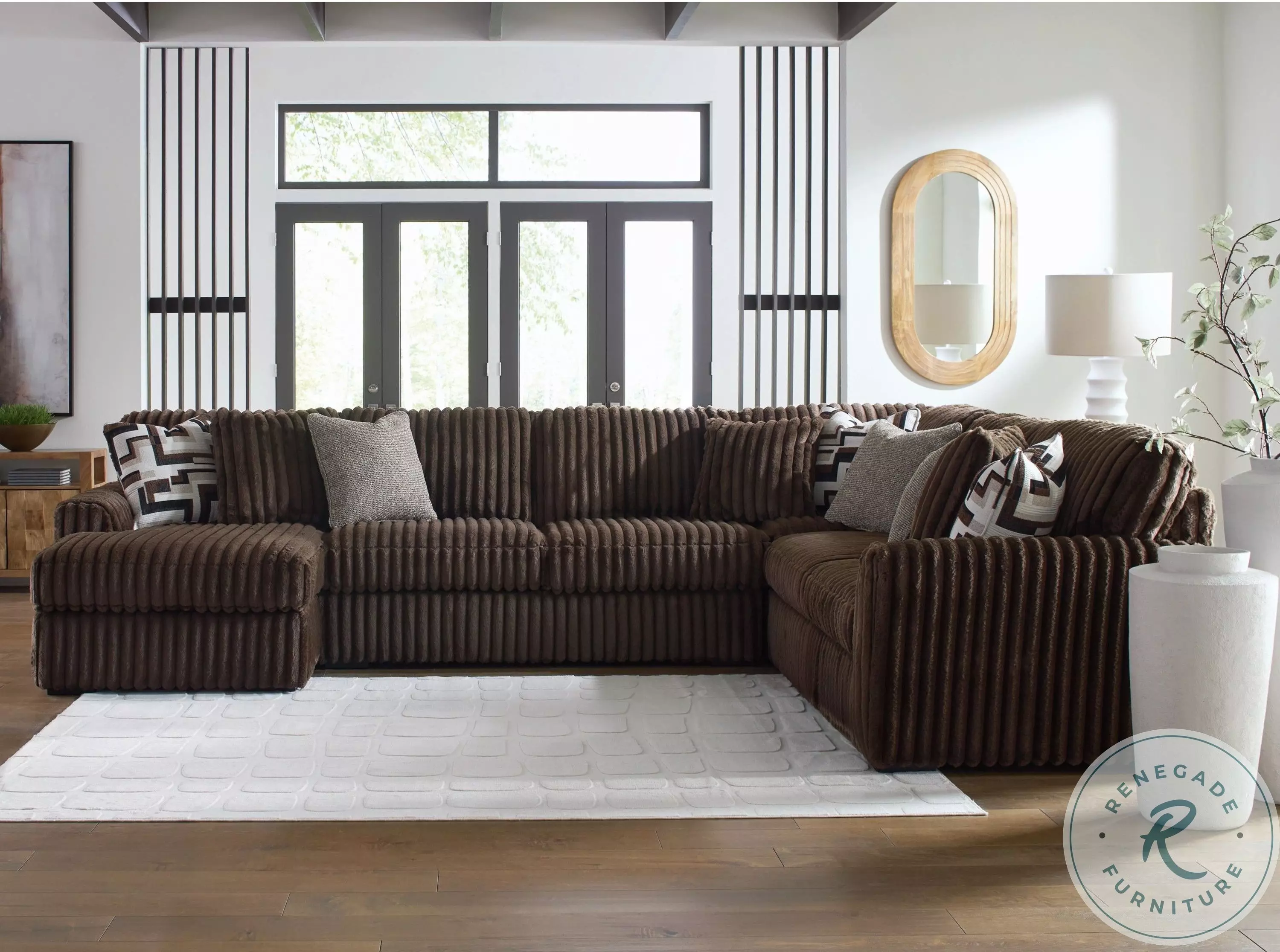 Midnight Madness Chocolate Brown Modular Sectional | Coleman