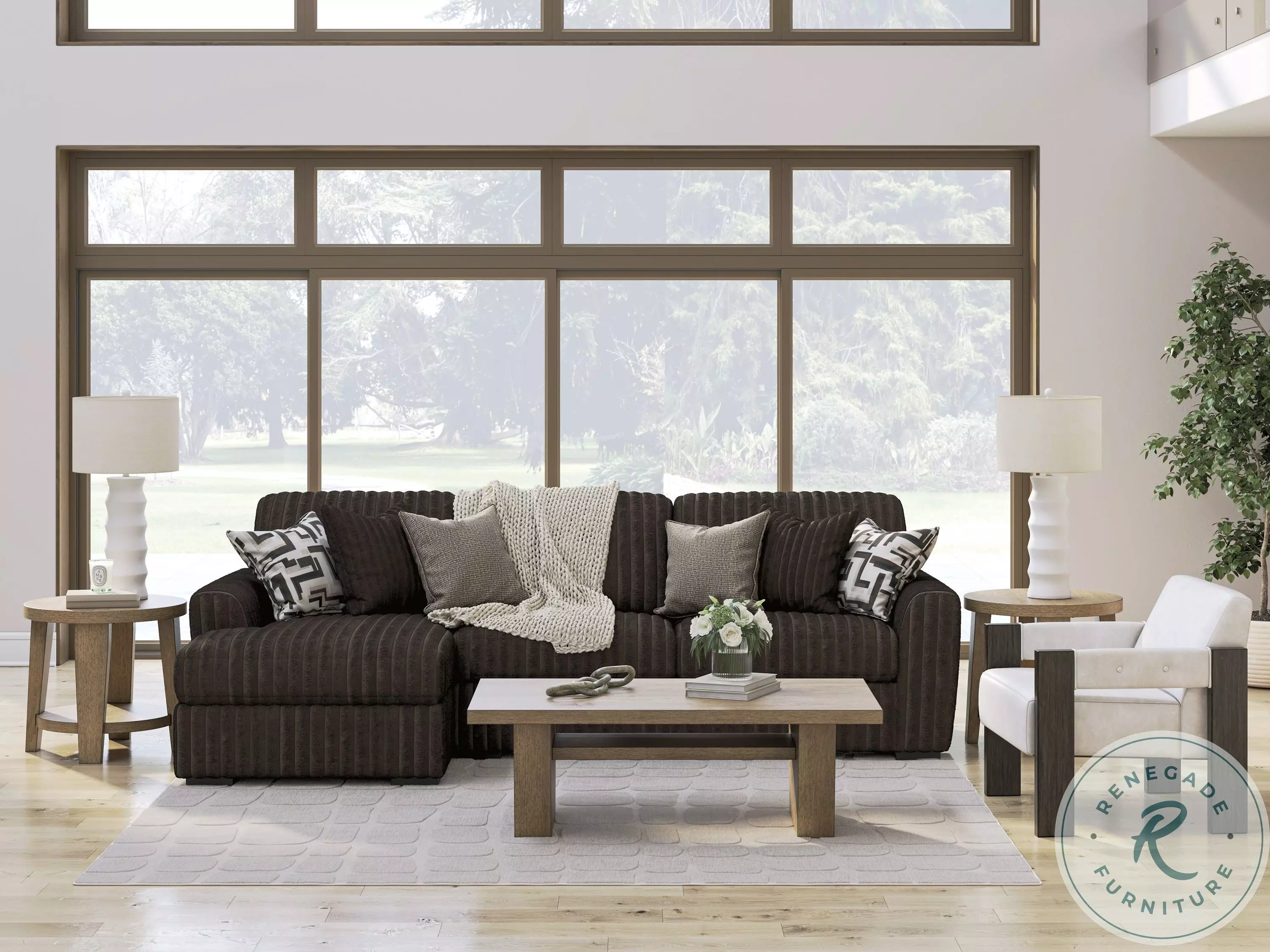 Midnight Madness Chocolate Brown Modular Sectional | Coleman