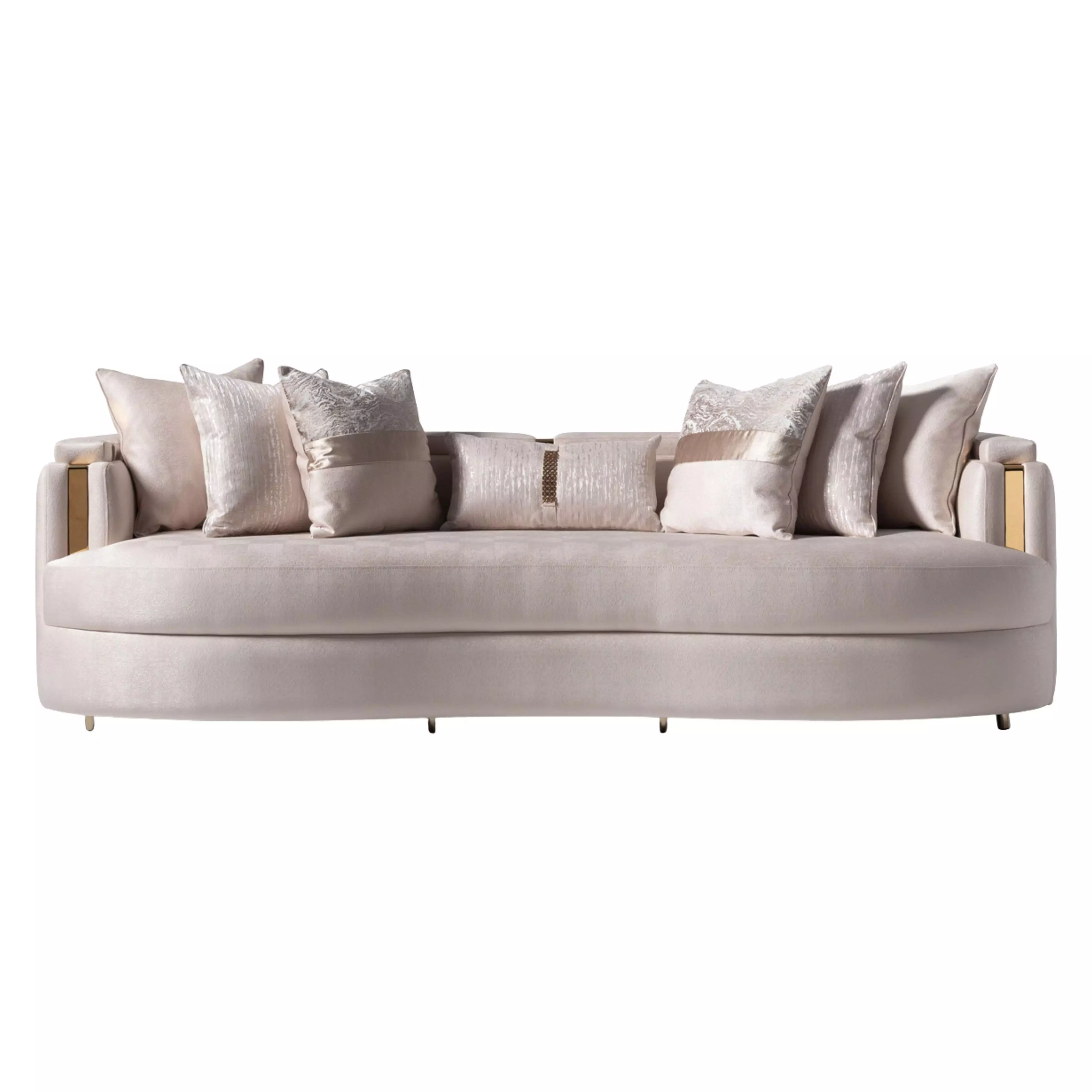 Carmela Almond Mansion Sofa From Michael Amini | Coleman Furniture