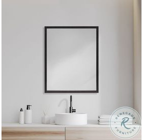 Bristol Black 26" x 32" Vanity Mirror
