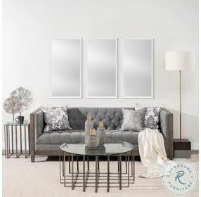 Bristol White Plain 20" Mirror
