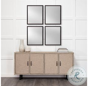 Bristol Black 22" x 26" Vanity Mirror