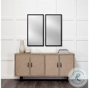 Bristol Black 22" x 42" Vanity Mirror