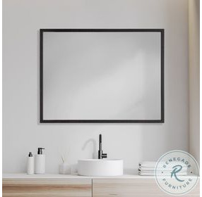 Bristol Black 32" x 42" Vanity Mirror