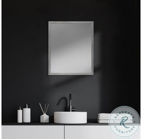 Bristol Gray 22" x 26" Vanity Mirror