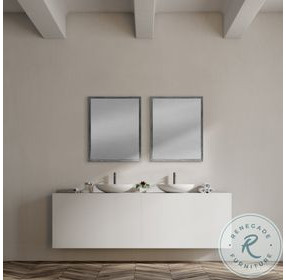 Bristol Gray 26" x 32" Vanity Mirror