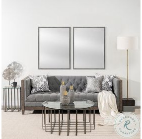 Bristol Grey Plain 30" Mirror