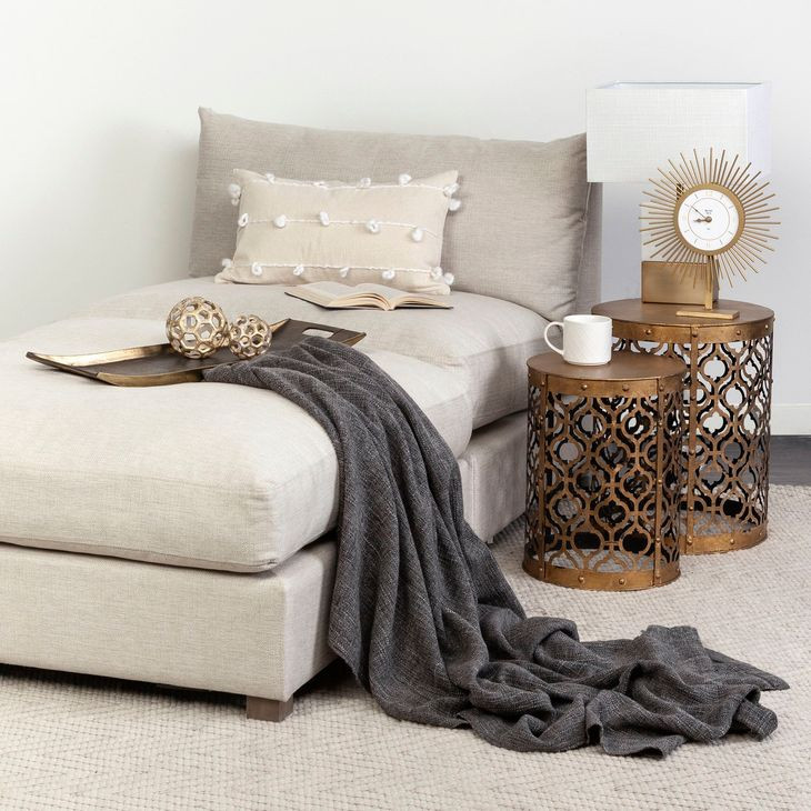 Erica Cream and White 13 x 21" Decorative Pillow Cover