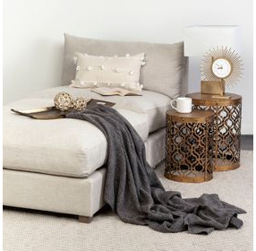 Erica Cream and White 13 x 21" Decorative Pillow Cover