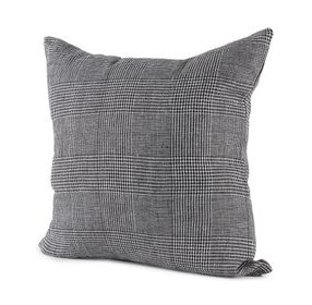 Ramone Black and White Fabric Decorative Pillow Cover