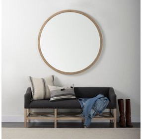 Bergen Dark Gray Upholstered 60" Bed Bench with Nailhead Trim