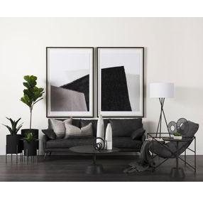 Zadie Light and Dark Gray 20 x 20" Decorative Pillow Cover