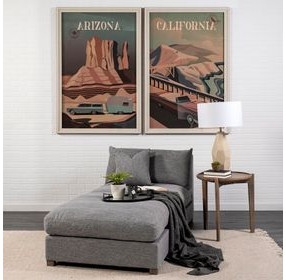 Valence Castlerock Gray Square Ottoman