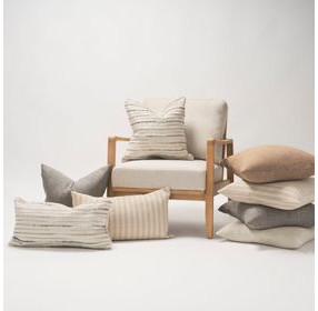 Jace Cream and Beige Decorative Pillow Cover