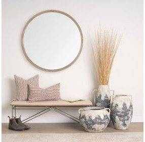 Jenna Beige and Merlot 22 x 22" Decorative Pillow Cover