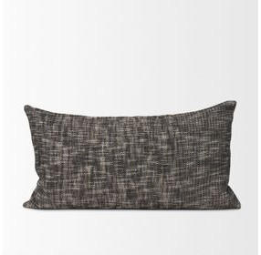 Jalia Cream and Black Decorative Lumbar Pillow Cover