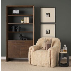Belford Brown 2 Door Shelving Unit