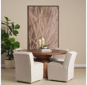 Atlas Medium Brown 60" Round Dining Table