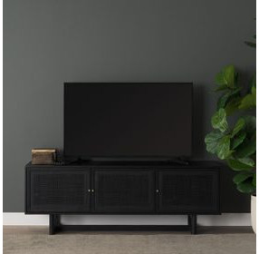 Grier Black 65" Media Console
