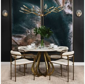 Parker I Cream Upholstered Dining Chair