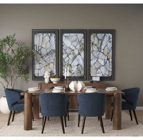 Niles Navy Upholstered Dining Chair