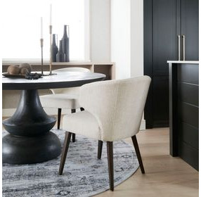 Niles Cream Performance Fabric Dining Chair