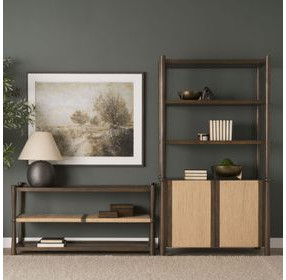 Bondi Dark Brown 2 Door Bookcase