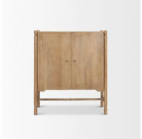 Phil Light Brown 2 Door Bar Cabinet