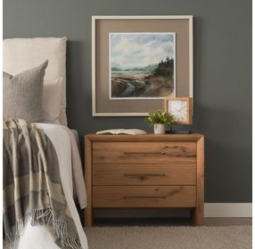 Belford Light Brown 3 Drawer Nightstand