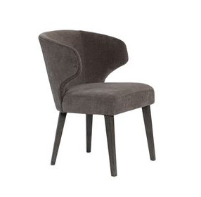 Niles Brown Upholstered Dining Chair