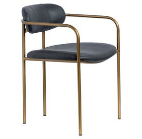 Parker Black Upholstered Dining Chair