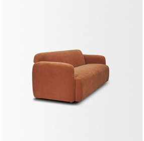 Saga Stonewashed Rust 90" Sofa