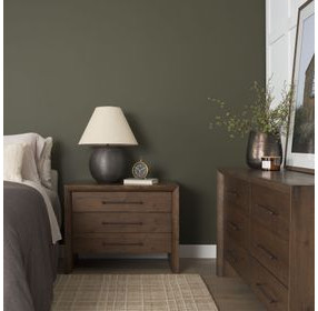 Belford Dark Brown 3 Drawer Nightstand