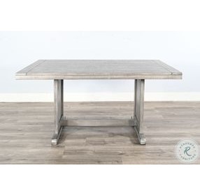 Sagewyn Gray Wood 60" Rectangular Dining Table