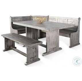 Sagewyn Gray 75" Breakfast Nook Dining Set