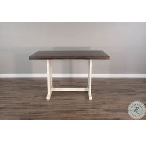 Heritage House White 60" Rectangular Counter Height Dining Table