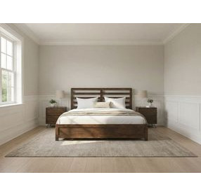 Zest Dark Oak Platform Bedroom Set