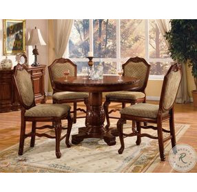Chateau De Ville Cherry Round Counter Height Table Set