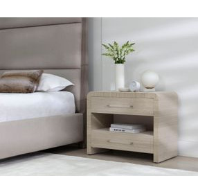 Babineaux Sand 2 Drawer Nightstand