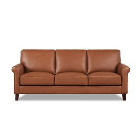 Lachlan Nutmeg Leather Living Room Set