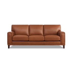 Halwyn Nutmeg Leather Living Room Set