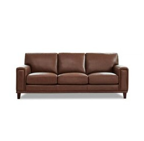 Halwyn Pecan Leather Living Room Set