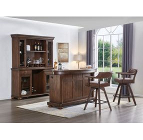 Merion Brown Spectator Swivel Upholstered Barstool