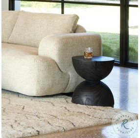 Aliza Black Pine End Table